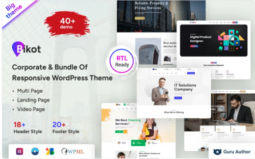 Bikot - Corporate & Bundle Of Responsive WordPress Theme