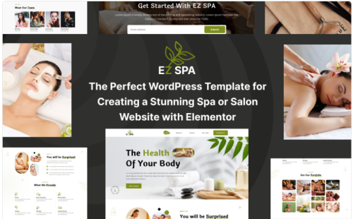 EZ Spa: The Perfect WordPress Template for Creating a Stunning Spa or Salon Website with Elementor WordPress Theme