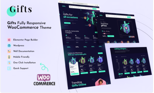 Gifts - Crafts & Photo Art Elementor WordPress Theme WooCommerce Theme