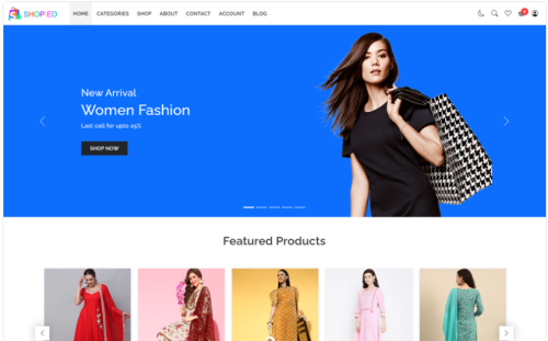 Shopied - Bootstrap eCommerce Website Template