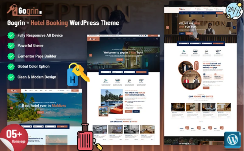 Gogrin - Hotel Booking WordPress Theme