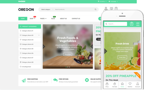 Oregon - Organic Food WooCommerce Theme