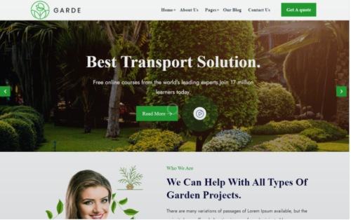 Garde - Landscaping & Gardening WordPress Theme