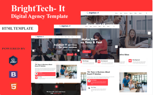 Brighttech IT - Creative Agency HTML Template Website Template Brighttech IT - Creative Agency HTML Template Website Template