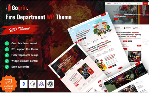 Gogrin - Fire Department & Fire Station WordPress Theme