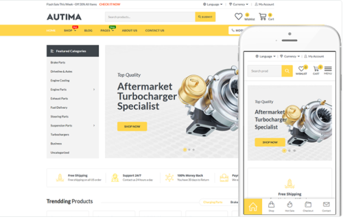 Autima - Car Accessories WooCommerce WordPress Theme WooCommerce Theme