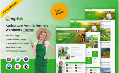 Agrilab - Agriculture Farm & Farmers WordPress Theme
