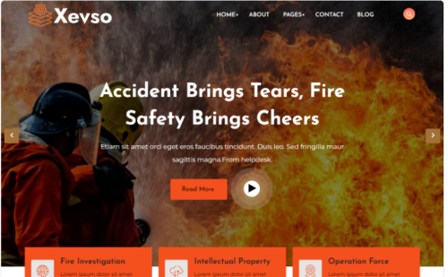 Xevso - Fire Department WordPress Theme