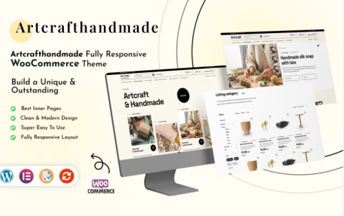 Artcraft - Handmade Creative WordPress Theme WooCommerce Theme