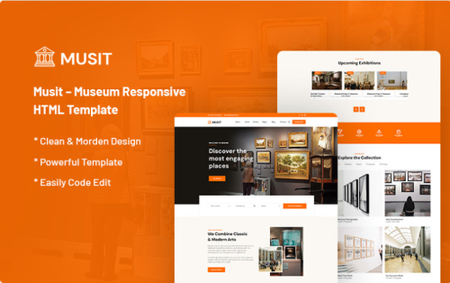 Musit – Museum Responsive Website Template