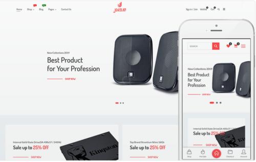 Jordan - Theme for Digital, Electronic, Computer Store WooCommerce Theme