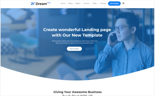 DreamHub Lead Generation WordPress Theme