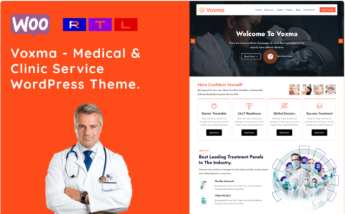 Voxma - Medical & Clinic Service WordPress Theme.