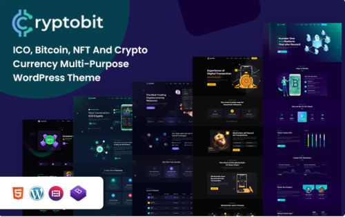 Cryptobit - Financial Technology & Crypto Currency WordPress Theme