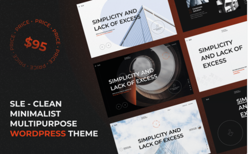 SLE - Clean Minimalist Multipurpose WordPress theme WordPress Theme