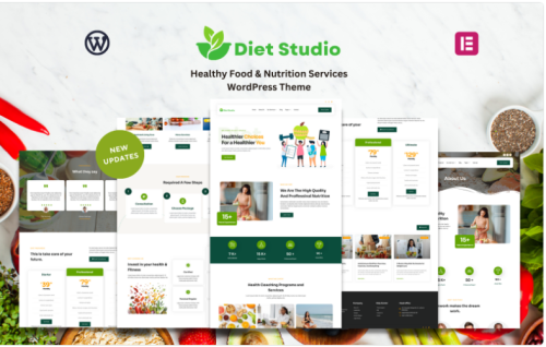 Diet Studio - Healthy Food & Nutrition Services WordPress Theme