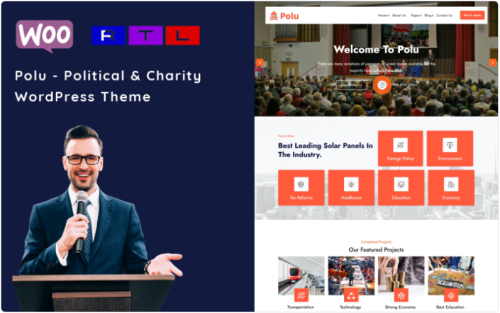 campaign , donation ,election, events, government , party, government, wordpress theme political leader, ,templatemonster,theme8,monsterone,priyak, Polu - Political Party WordPress Theme