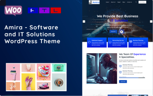 Amira - Software and IT Solutions WordPress Theme