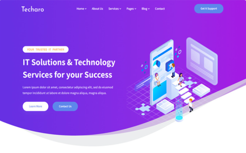 Techaro - IT Solutions and Technology HTML5 Template