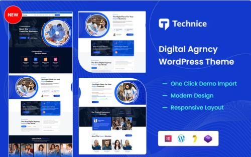 Technice - Digital Agency WordPress Theme