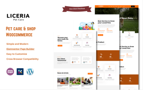 Liceria - Pet Care & Veterinary Shop WooCommerce Theme