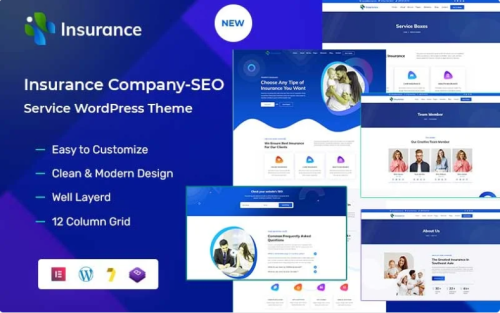 Insurance - Insurance & SEO WordPress Theme