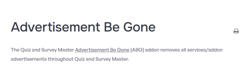 Advertisement Be Gone – Quiz And Survey Master