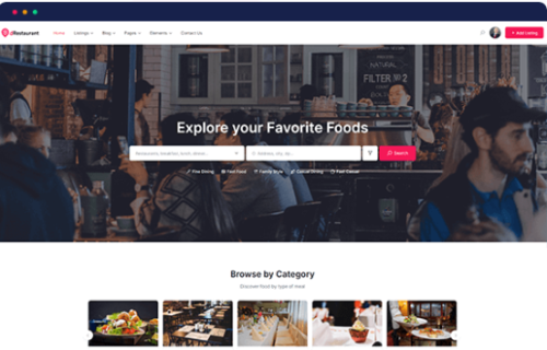 Directorist dRestaurant – Restaurant Directory Theme for WordPress