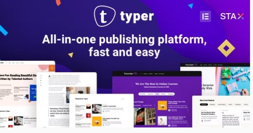 Typer – Amazing Blog and Multi Author Publishing Theme