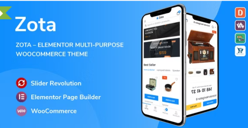 Zota – Elementor Multi-Purpose WooCommerce Theme