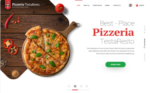 Pizzeria - Bootstrap HTML Template Website Template