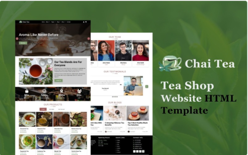 Chai Tea - Tea Shop HTML5 Website Template