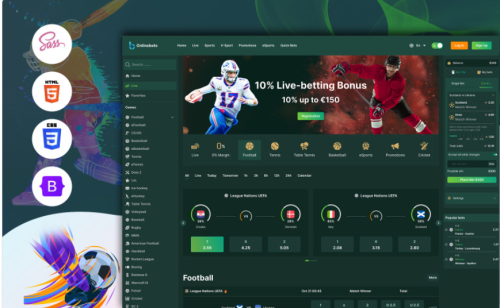 Onlinebets - Sports Online Betting Website HTML Template Website Template