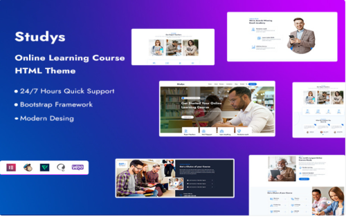 Studys – Online Learning Course Website Template