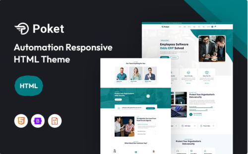 Poket – Oddo ERP, Automation Responsive Website Template