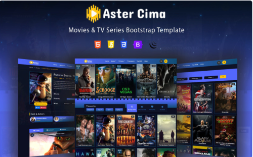 Aster Cima – Movies & Tv Series Html Template Website Template