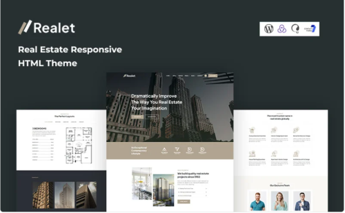 Realet – Real Estate Best Website Template