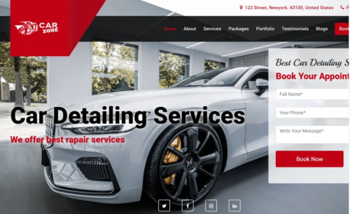 Carzone - Car Repairing & Car Detailing Services Website Template