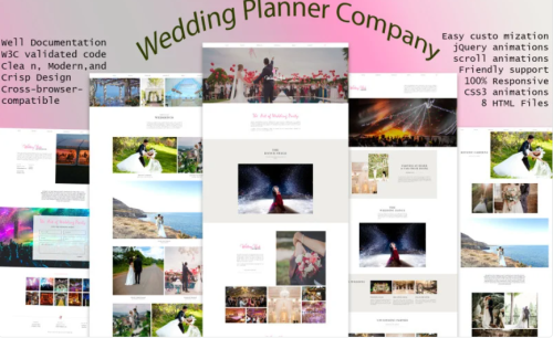 Wedding-Hub - A Wedding Planner Company Website Template