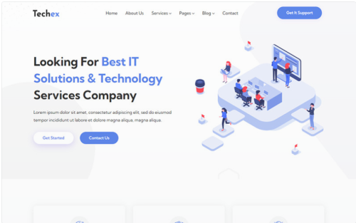 Techex - IT Solutions and Technology Website Template