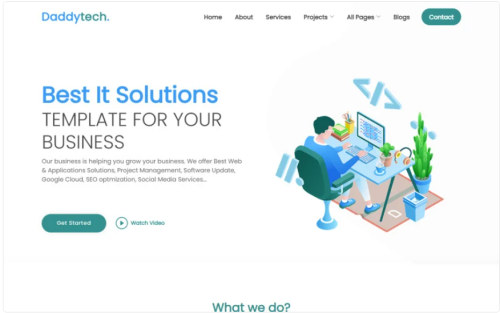 D-Tech - Web Developer Website Template