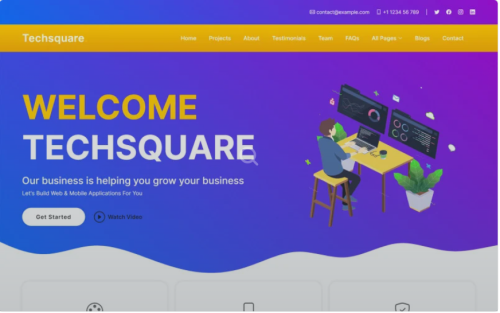 Techsquare - Creative Agency & It Solution Website Template