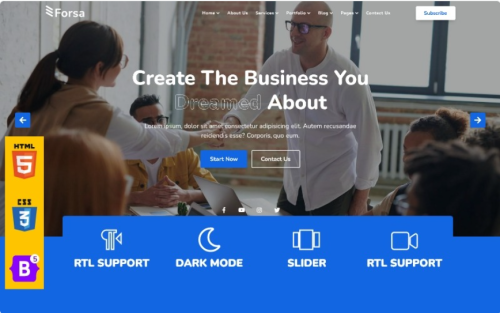 Forsa - IT Solutions & Multi-Purpose HTML 5 Responsive Bootstrap5 Website Template