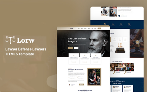 Lorw - Defense Lawyer and law Website Template