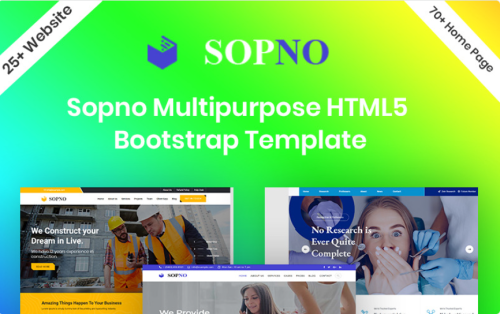 Sopno Multi-Purpose HTML5 Bootstrap Template Website Template