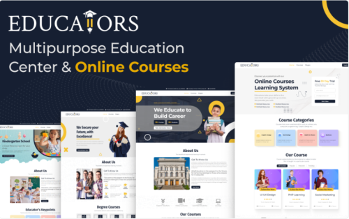 Educators – Online Course & Education HTML Template Website Template