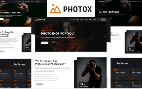 Photox - Photography HTML5 Template Website Template