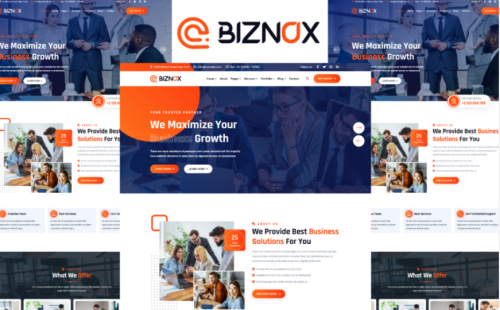 Biznox - Corporate And Business HTML5 Template Website Template