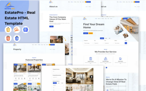 EstatePro - Real Estate HTML Template