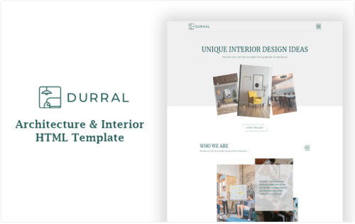 Durral – Architecture and Interior HTML Template Website Template